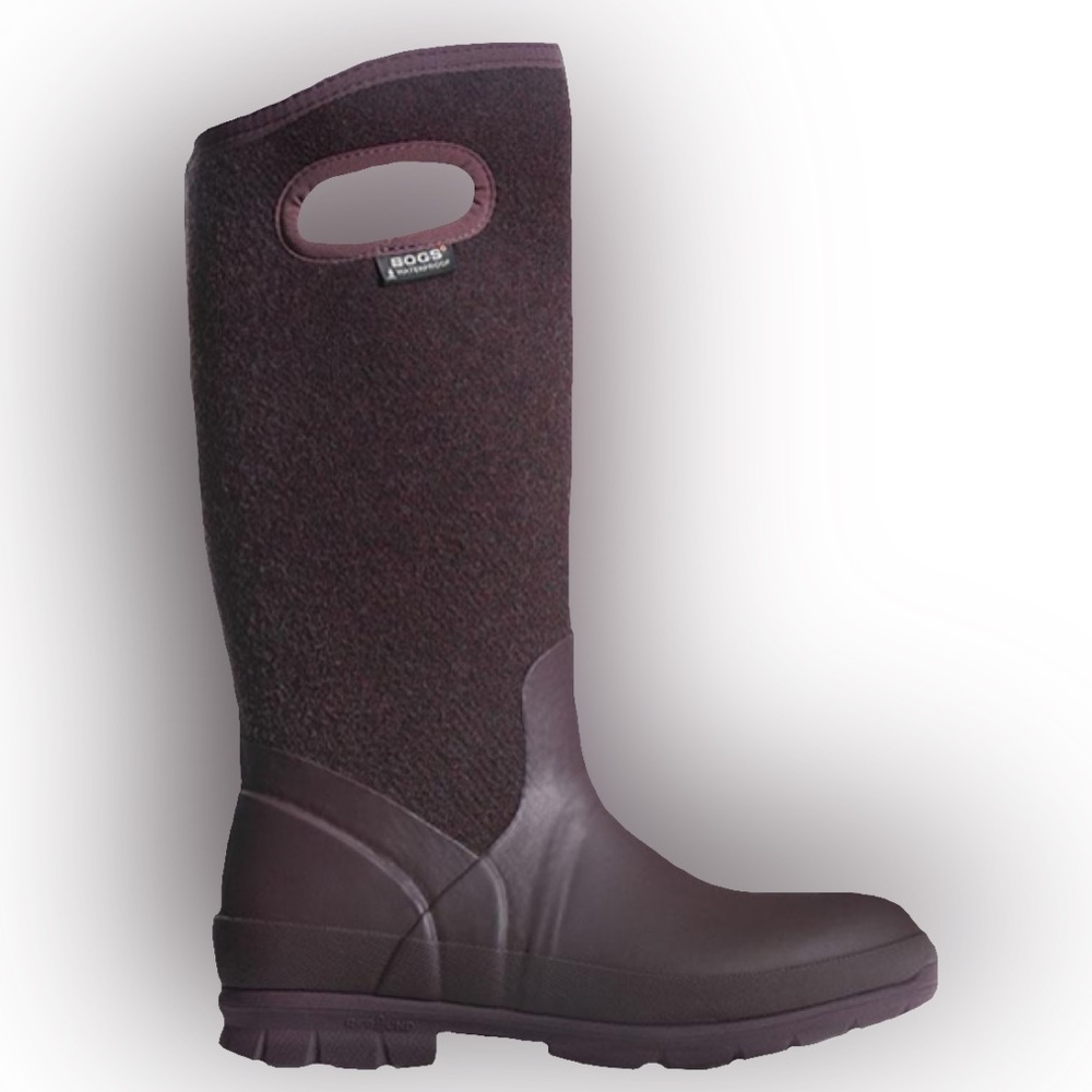 NWT Bogs Crandall Wool Boots Plum Size 6